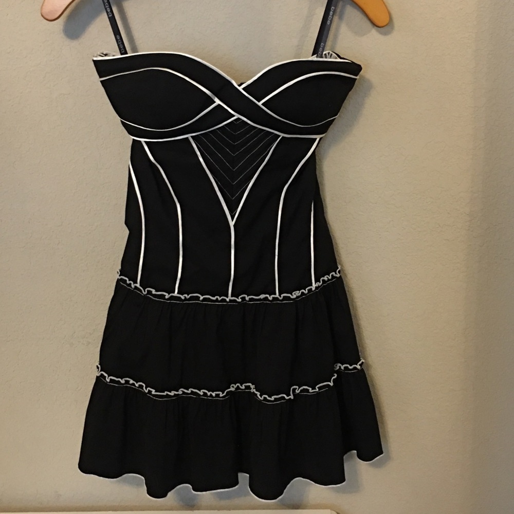 Bebe strapless double sided dress